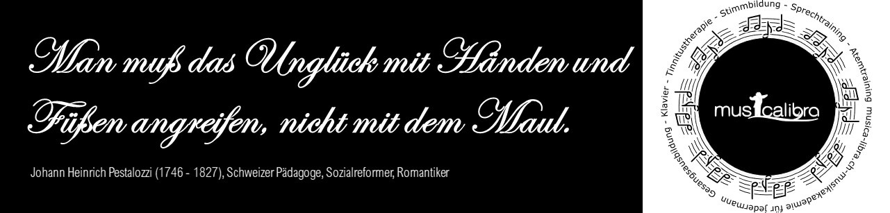 Man muss das Unglück mit Händen und Füssen angreifen, nicht mit dem Maul - J.H. Pestalozzi, Zürich 19. Jh.