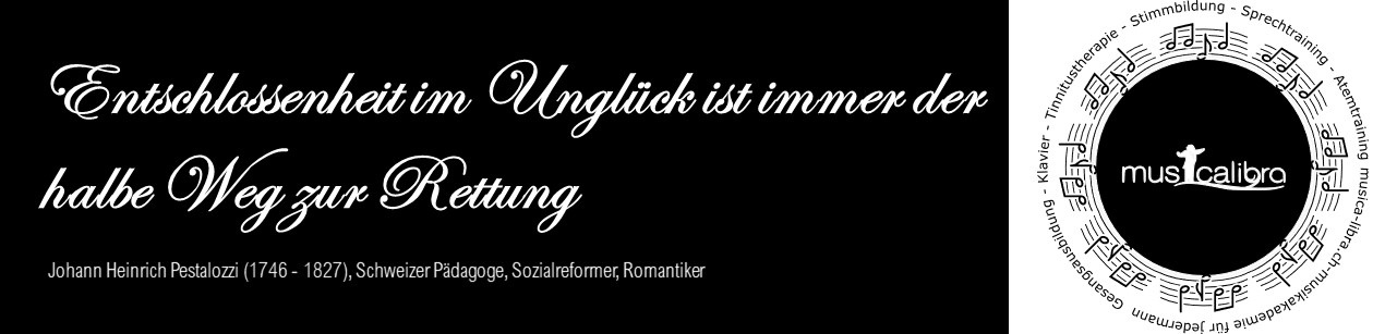 Entschlossenheit im Unglück ist immer der halbe Weg zur Rettung