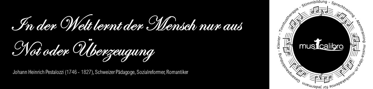 In der Welt lernt der Mensch nur aus Not oder Überzeugung - J.H. Pestalozzi Zürich 19. Jh.