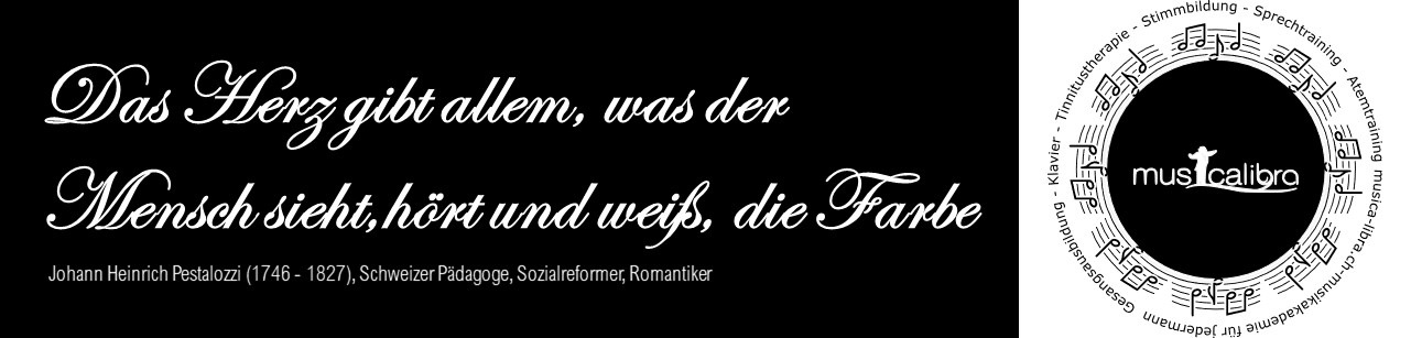Das Herz gibt allem, was der Mensch sieht, hört und weiss, die Farbe - Pestalozzi Zürich 19. Jh.