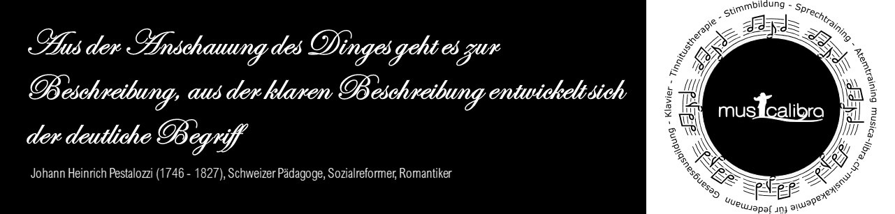 Aus der Anschauung der Dinge geht es zur Beschreibung, aus der klaren Beschreibung entwickelt sich der deutliche Begriff - J.H.Pestalozzi Zürich 19. Jh.