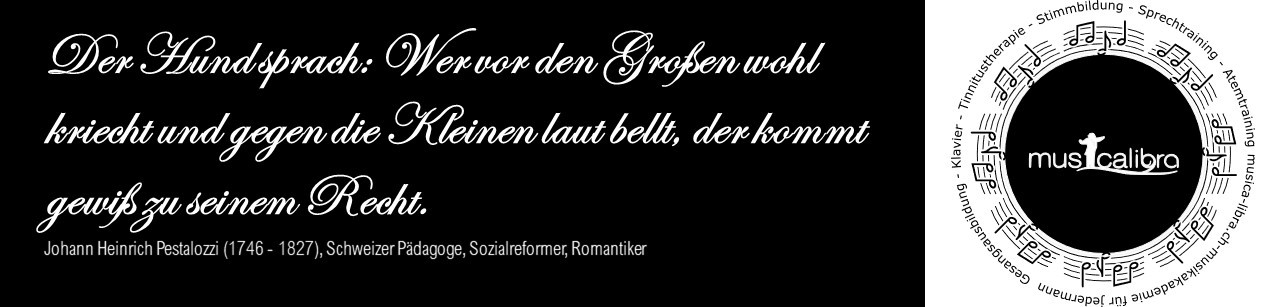 Der Hund sprach: Wer vor den Grossen wohl kriecht und gegen die Kleinen laut bellt, der kommt gewiss zu seinem Recht - J.H.Pestalozzi, Zürich 19.Jh.