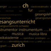 Word Cloud - Gesangslehrer Zürich